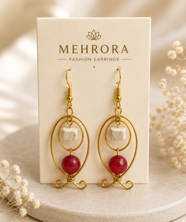 Scarlet Halo Earrings